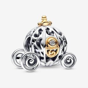 Brand New Retired PANDORA x Disney 100th Anniversary Cinderella Carriage Charm